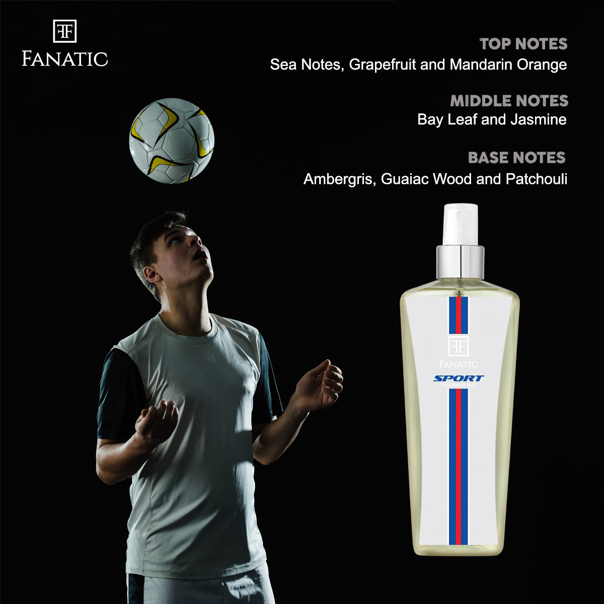 FANATIC SPORT BODY MIST FOR MEN (250 ml)