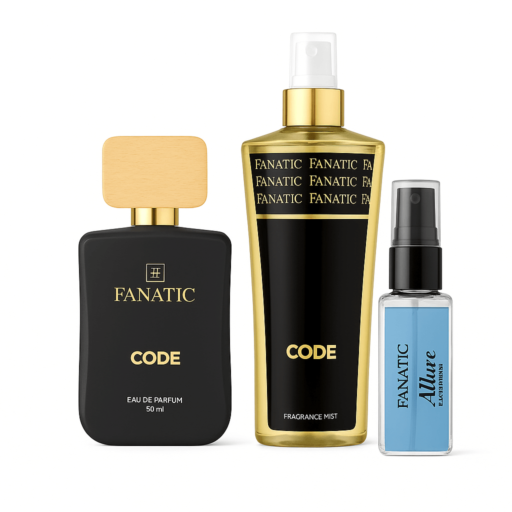 COMBO Code Perfume + Code Body Mist + Attire Blue Miniature