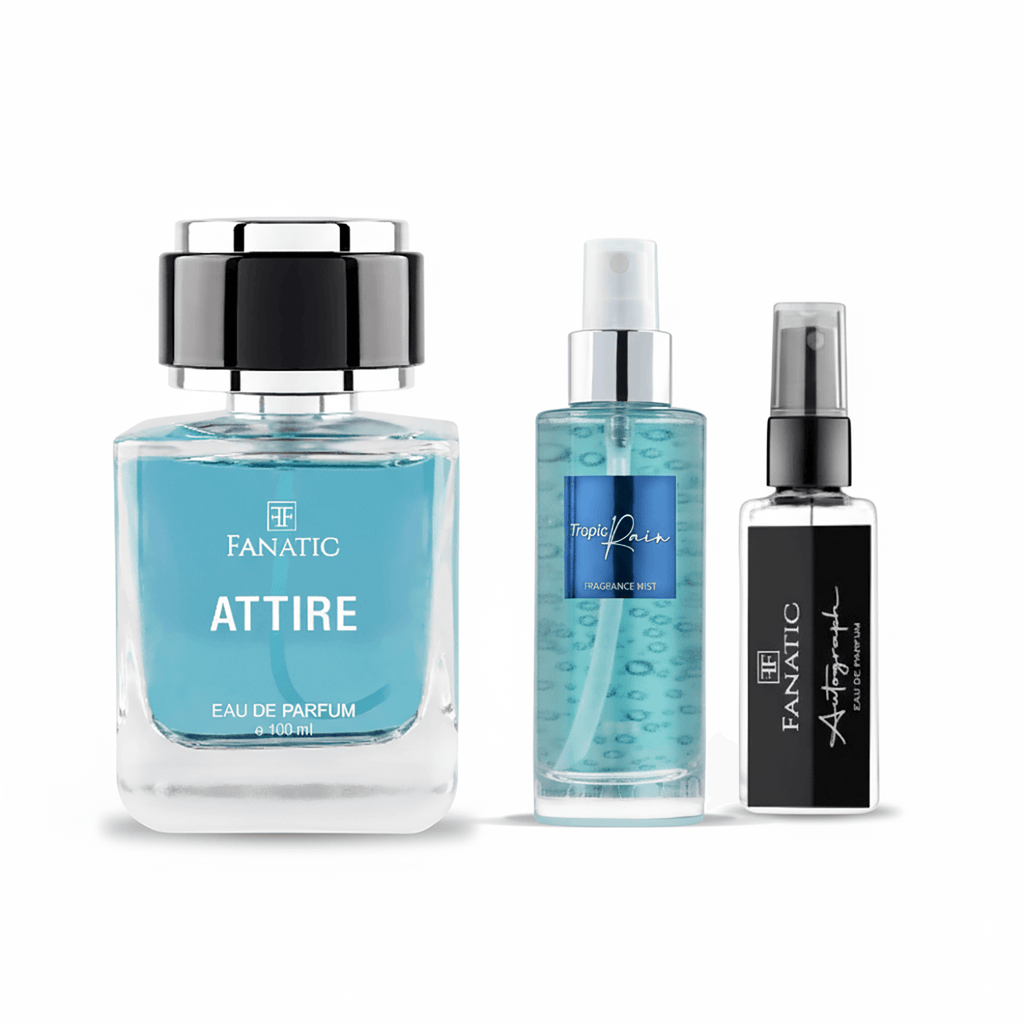 COMBO Attire Perfume + Tropic Rain Body Mist + Autograph 8Ml